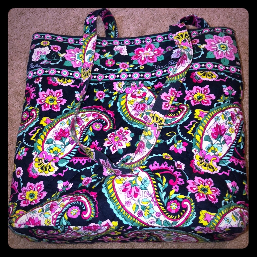 Vera Bradley Tote-Retired Petal Paisley